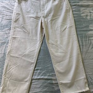 Off White Straight-Leg Pants